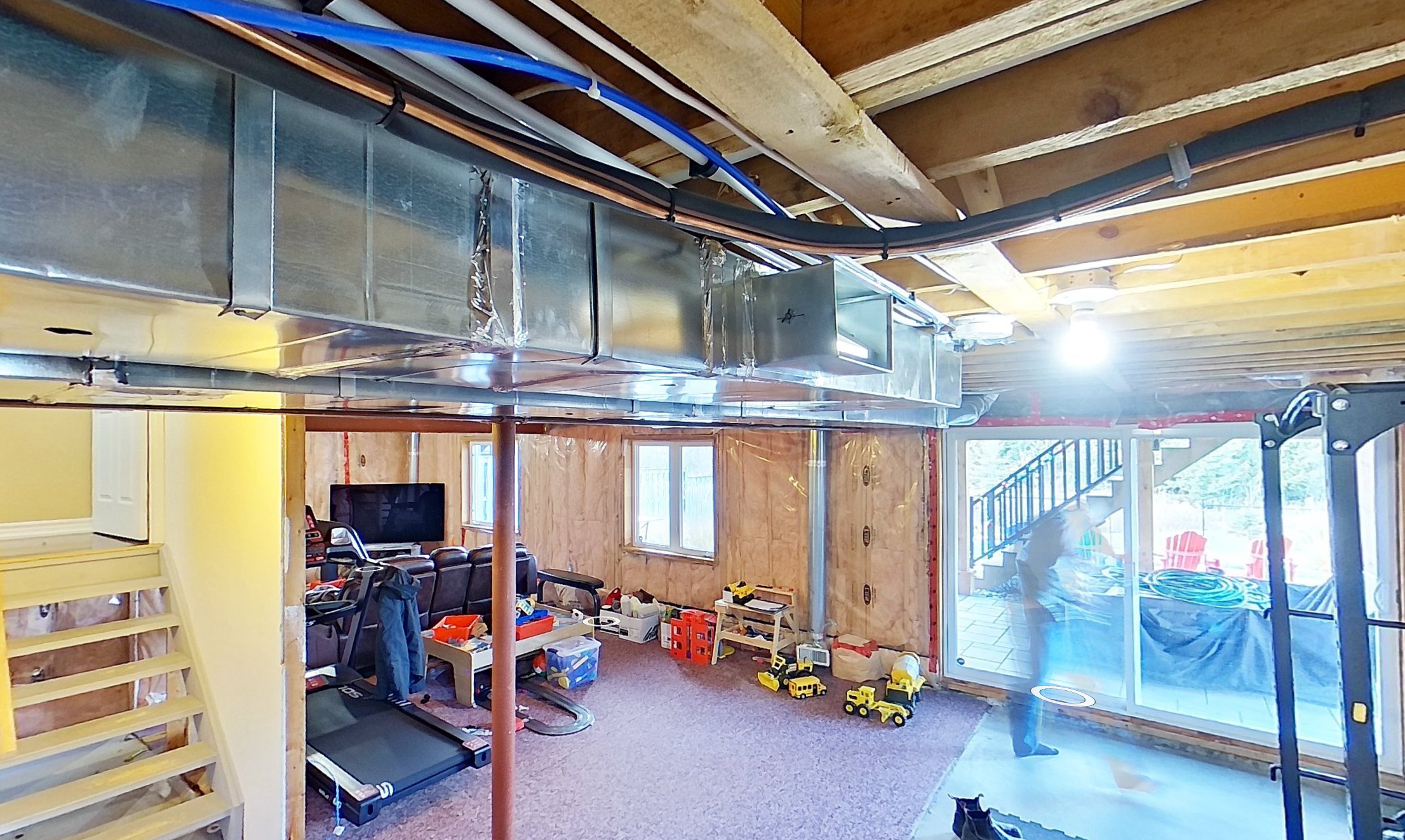 Before: Stairs and bar area